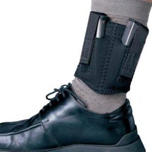DeSantis Gunhide N81BJZZZ0 Ankle Double Mag Pouch  Double Black N