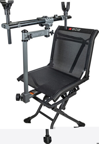 Bog-Pod 1100475 ChairPod  Chair with Rotating Gun Mount, 4 Legs,