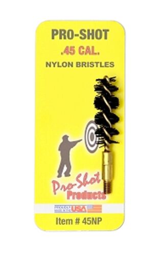 Pro-Shot 45NP Bore Brush  .45 Cal Pistol #8-32 Thread Nylon Brist