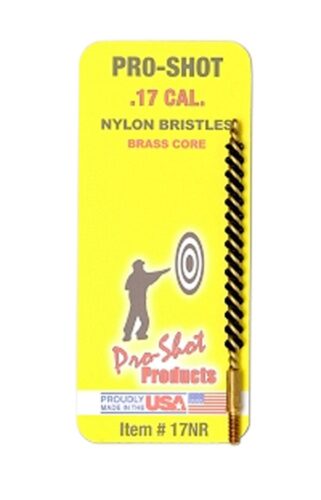 Pro-Shot 17NR Bore Brush  .17/ .177 Cal Rifle #5-40 Thread Nylon