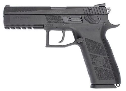 CZ-USA 91620 P-09  9mm Luger 19+1, 4.54 Black Steel Barrel, Black