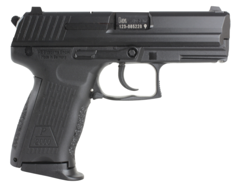 HK 81000037 P2000 V2 LEM Full Size Frame 9mm Luger 13+1, 3.66 Bla