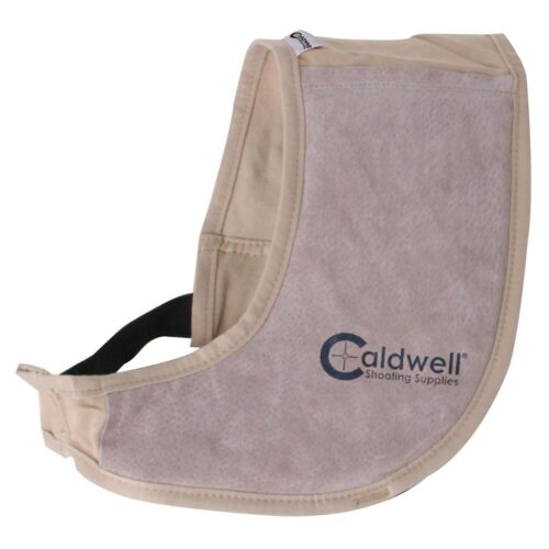 Caldwell 350010 Field Recoil Shield Tan Cloth w/Leather Pad Ambid
