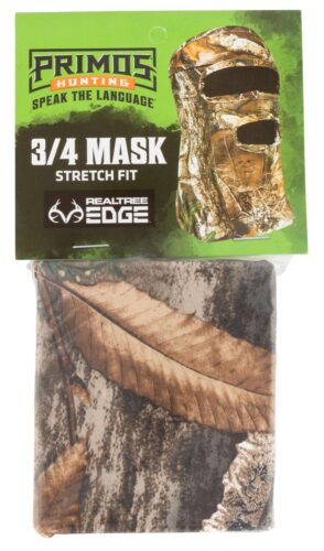 Primos PS6668 Stretch Fit  Realtree Edge Neoprene 3/4 Face Mask O