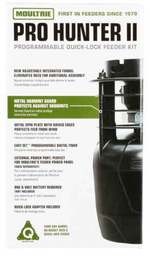 Moultrie MFG13448 Pro Hunter II Feeder Kit 6 Programs 1-20 Second