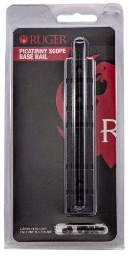 Ruger 90329 Scope Base Adapter  Black Aluminum Fits Ruger 10/22 &