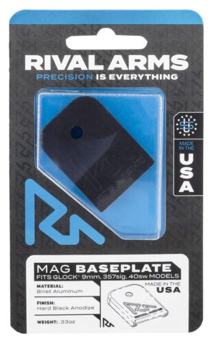 Rival Arms RA70G001A Mag Baseplate  9mm Luger/40 S&W/357 Sig, Com