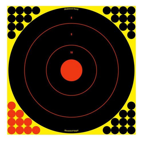 Birchwood Casey 34170 Shoot-N-C Reactive Target Bullseye Paper Ta