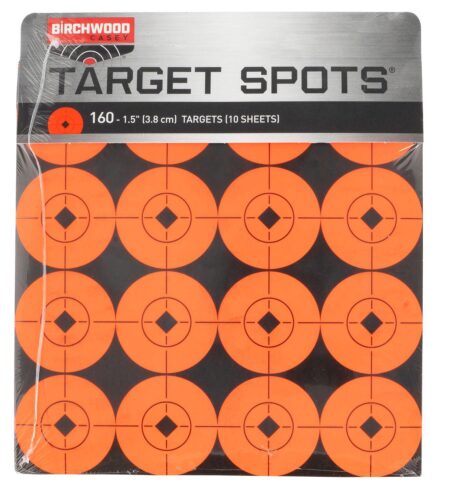 Birchwood Casey 33904 Target Spots  Self-Adhesive Paper Black/Ora