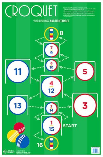 Action Target GSCROQUET100 Entertainment  Croquet Paper Hanging 2