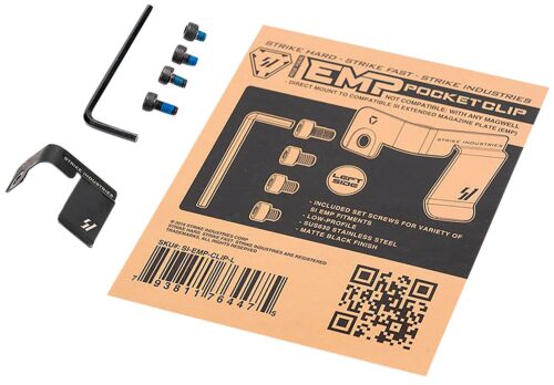 Strike Industries EMPCLIPL Magazine Pocket Clip  Stainless Steel