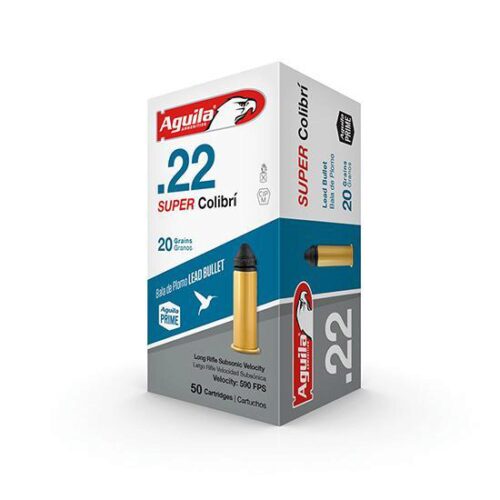 Aguila 1B220339 Super Colibri Rimfire 22 LR 20 gr Subsonic Lead 5