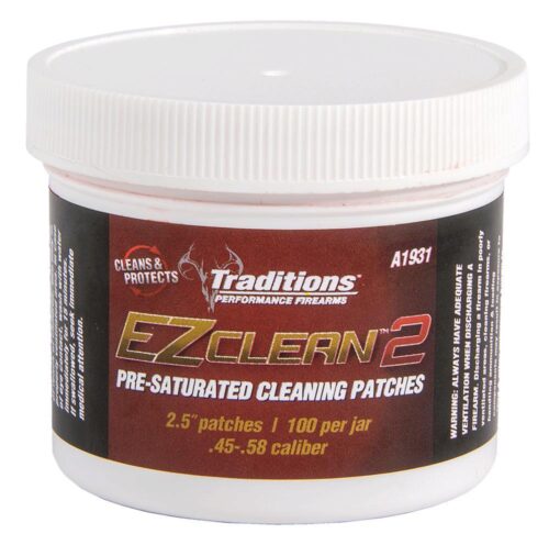 Traditions A1931 EZ Clean 2 Cleaning Patches Multiple .45 .54 Cal