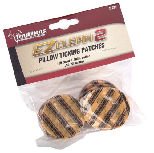 Traditions A1286 EZ Clean 2 Pillow Ticking Patches .50 .54 Cal Co