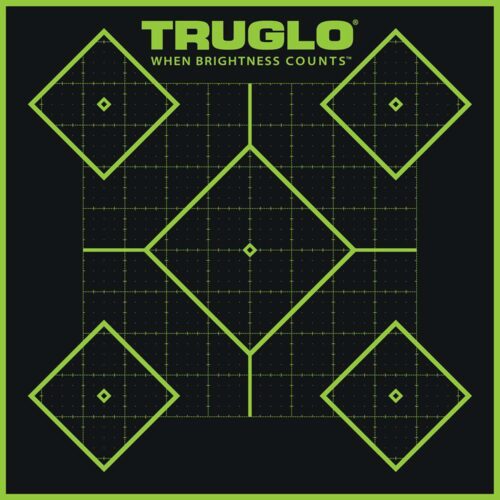 TruGlo TG14A6 Tru-See 5- Diamond Target Black/Green Self-Adhesive