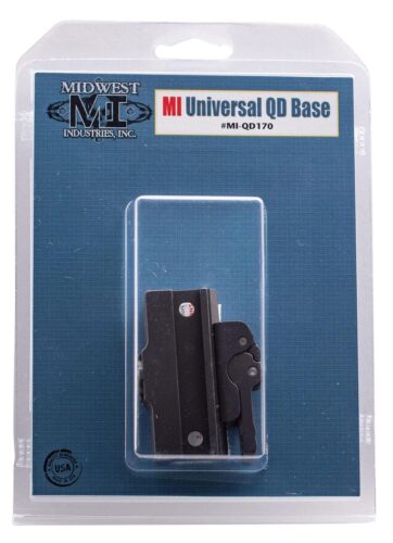 Midwest Industries MIQD170 Universal QD Base  Black Hardcoat Anod