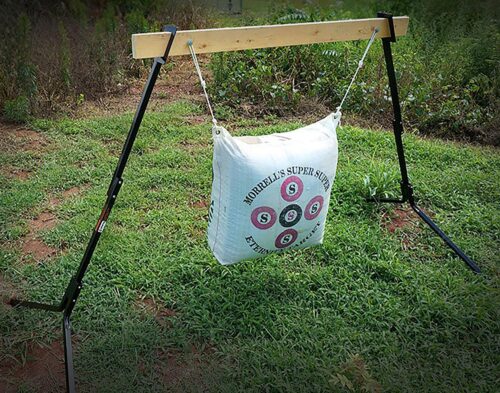Viking Solutions VKSVGK004 Adjustable Target Stand  Black Steel