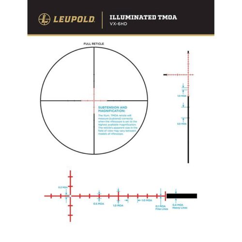 Leupold 179292 VX-6HD  Matte Black 4-24x 52mm 34mm Tube Illuminat