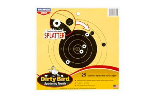 Birchwood Casey 35815 Dirty Bird  8 Bullseye Tagboard Hanging 50