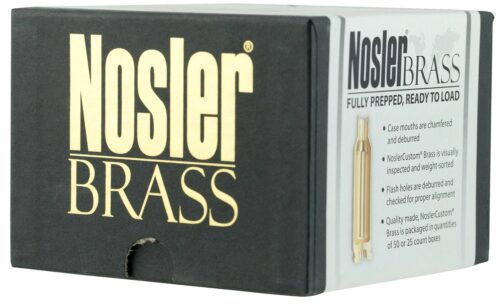 Nosler 10067 Premium Brass Unprimed Cases 22 Nosler Rifle Brass/
