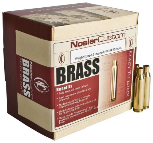 Nosler 10128 Premium Brass Unprimed Cases 17 Rem Rifle Brass/ 100