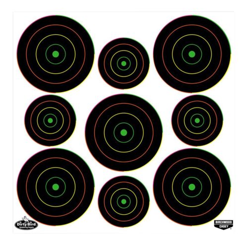 Birchwood Casey 35828 Dirty Bird  Bullseye Tagboard Hanging Pisto