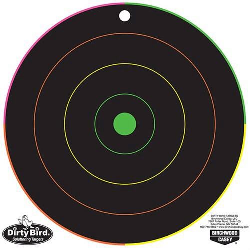 Birchwood Casey 35820 Dirty Bird  8 Bullseye Tagboard Hanging Pis