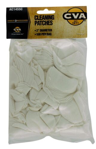 CVA AC1455C Cleaning Patches  2 Cotton 500 Per Pkg