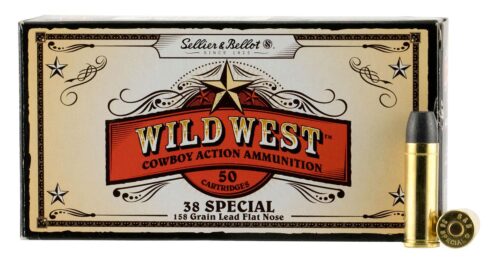 Sellier & Bellot SB38L Handgun  38 Special 158 gr Lead Flat Nose