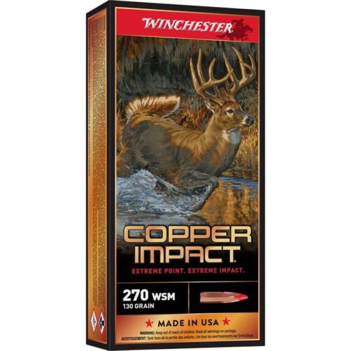Winchester Ammo X270SDSLF Deer Season XP Copper Impact 270 WSM 13