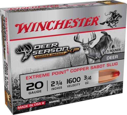 Winchester Ammo X20DSLF Deer Season XP Copper Impact 20 Gauge 2.7