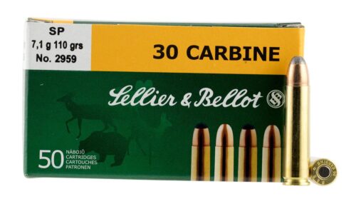 Sellier & Bellot SB30B Rifle  30 Carbine 110 gr Soft Point 50 Per
