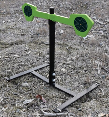 SME SMEHGS Spinning Target  Handgun Steel Black/Green Circle Illu