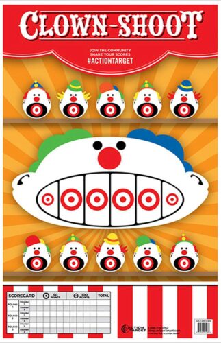Action Target GSCARCLWN100 Entertainment  Clowns Paper Hanging 23