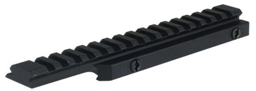 Weaver Mounts 99673 Flat Top Riser Rail  Black Anodized 0 MOA