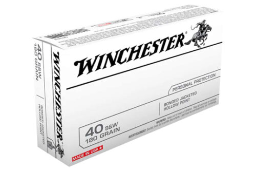 Winchester Ammo Q4369 USA  40 S&W 180 gr Bonded Jacket Hollow Poi