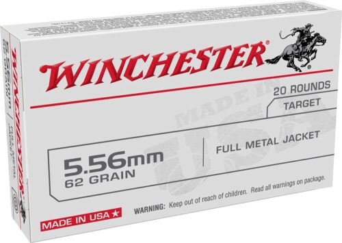 Winchester Ammo USA5562 USA  5.56x45mm NATO 62 gr Full Metal Jack