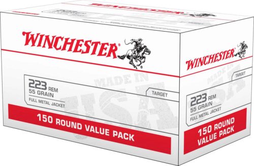 Winchester Ammo W223150 USA  223 Rem 55 gr Full Metal Jacket 150