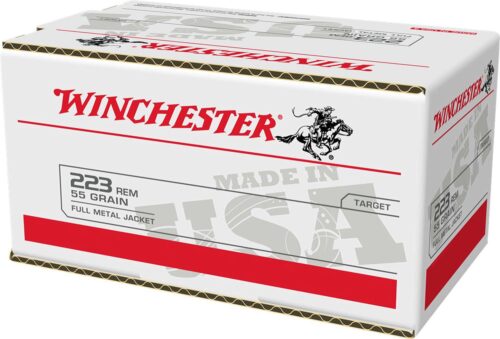 Winchester Ammo W223200 USA  223 Rem 55 gr Full Metal Jacket 200
