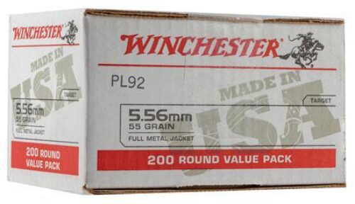 Winchester Ammo WM193200 USA  5.56x45mm NATO 55 gr Full Metal Jac