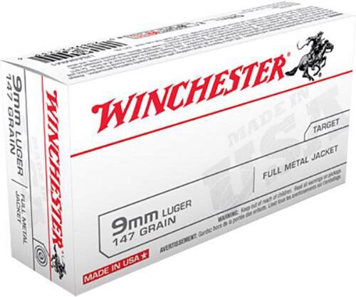 Winchester Ammo USA9MM1 USA  9mm Luger 147 gr Full Metal Jacket F