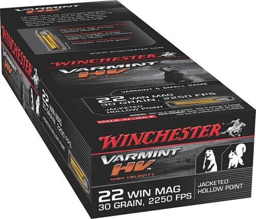Winchester Ammo S22M2 Varmint HV  22 WMR 30 gr Jacket Hollow Poin