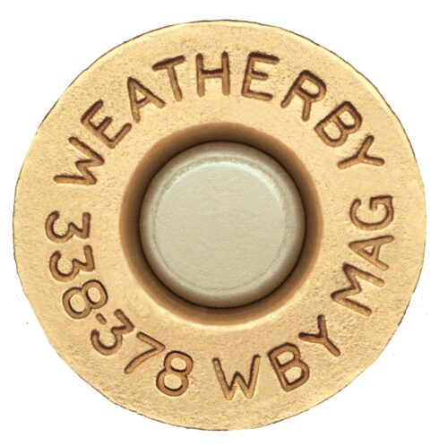 Weatherby BRASS333 Unprimed Cases  338-378 Wthby Mag Rifle Brass/