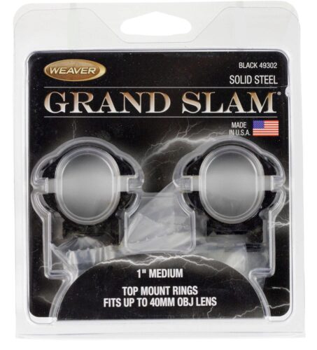 Weaver Mounts 49302 Grand Slam  Black 1 Medium