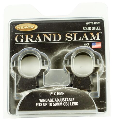 Weaver Mounts 49320 Grand Slam Windage Adjustable  Matte Black 1