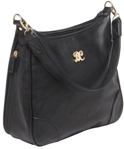 Bulldog BDP010 Hobo Purse w/Holster Black Leather for Most Small