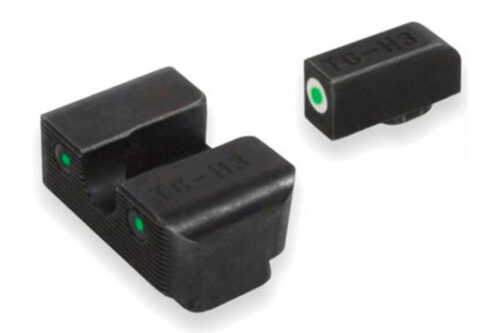TruGlo TG231H1W Tritium Pro  Black | Green Tritium White Outline