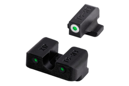 TruGlo TG231X1W Tritium Pro  Black | Green Tritium White Outline
