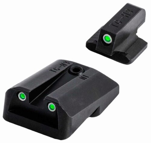 TruGlo TGTG231A1W Tritium Pro  Black | Green Tritium White Outlin