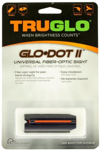 Truglo TG92A Glo-Dot II 12-20 Gauge Red Fiber Optic Black